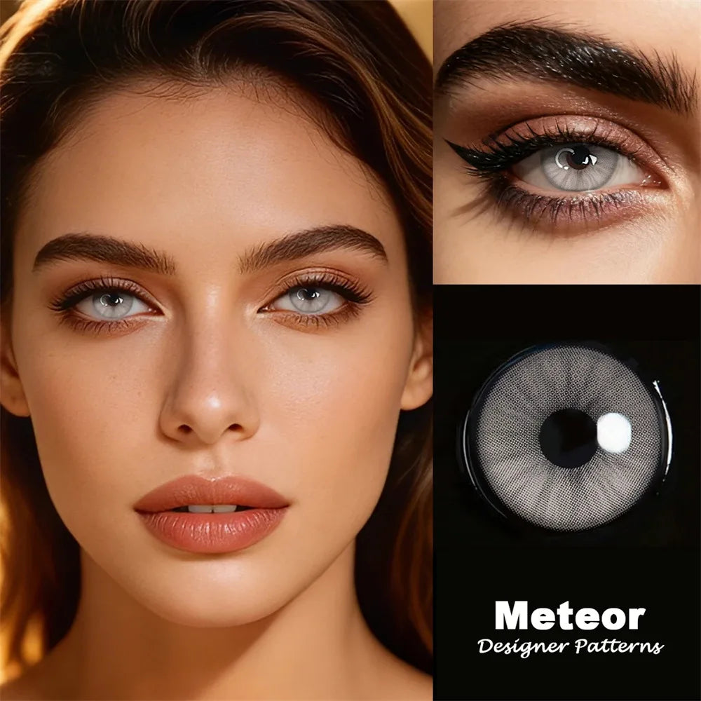 Eyes Color Contacts Colored Contact Lenses Lens Small Pupil Cosmetic Natural Student 2Pcs 6 Months Half Year Use