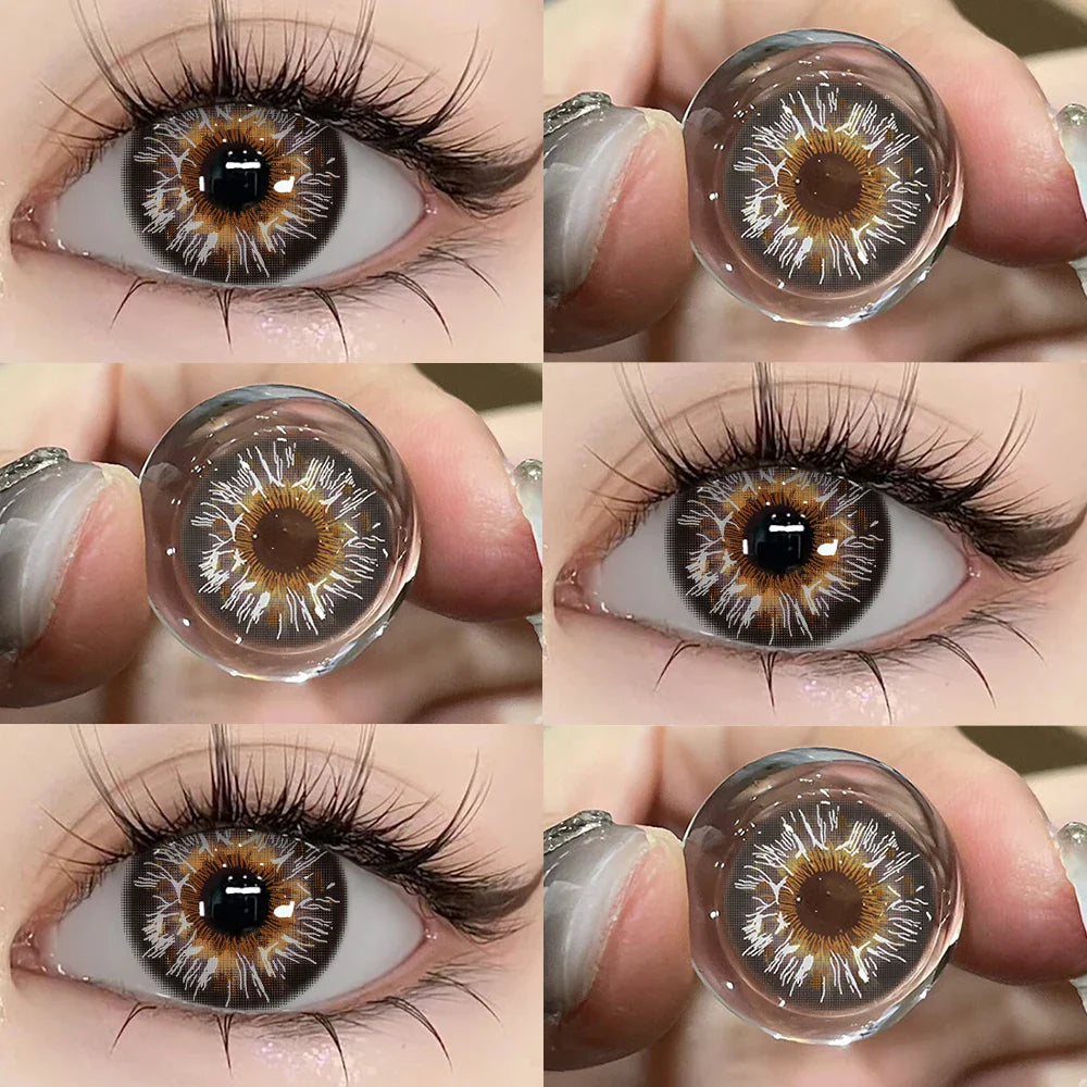 NEW Colored Contact Lenses Natual Pupils Gray Contacts Lenses Green Pupils Women Makeup Blue Pupils Cosmetic Black Lenses