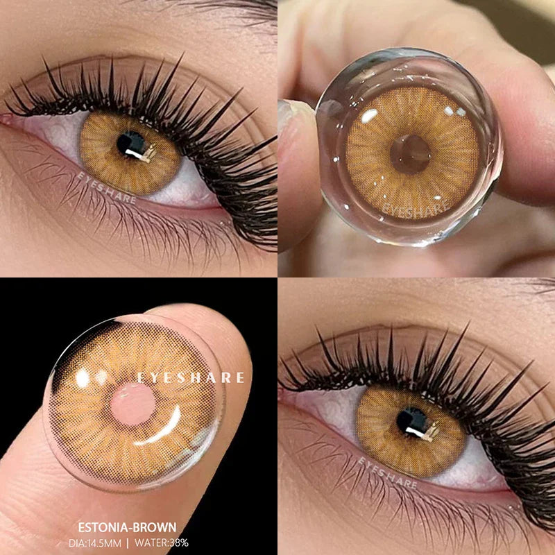 NEW Colored Contact Lenses for Eyes Natural Eye Lenses Green Contact Gray Lenses Blue Lenses Fashion Lenses 1 Pair