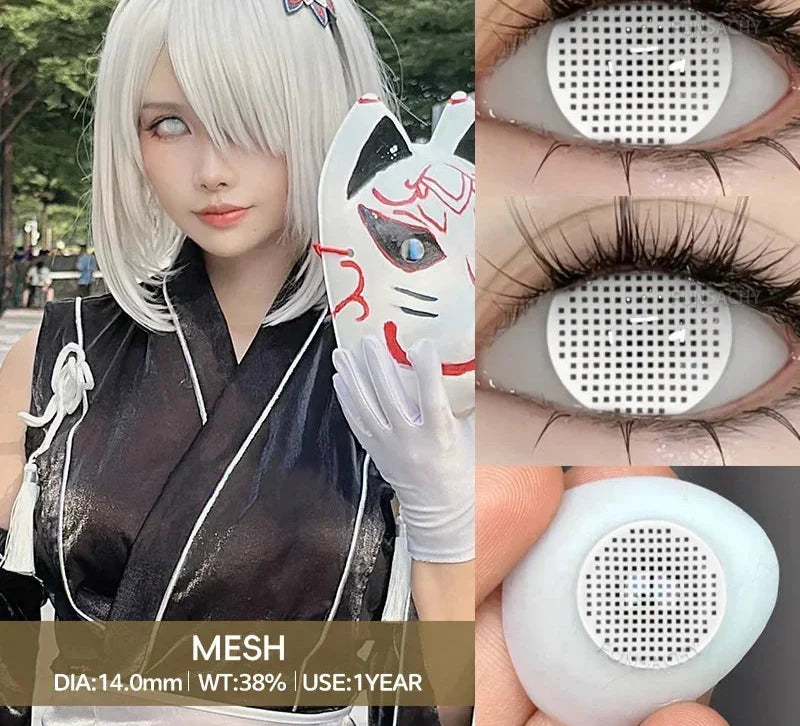 2pcs Halloween Lenses Cosplay Contact Lenses Halloween Color Contact Lenses for Eyes Cosplay Contacts Anime Accessories