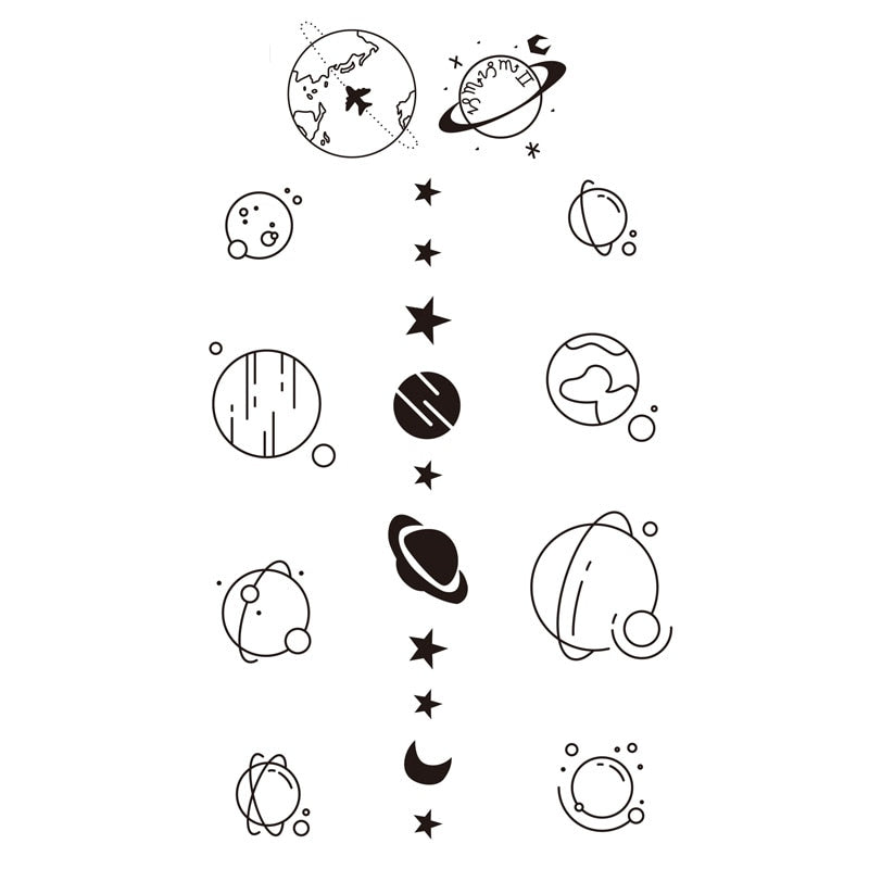 Waterproof Temporary Tattoo Stickers Butterfly Snake Rose Flower Gun Dark Flash Small Women Body Art Wrist Neck Fake Tattoos Men