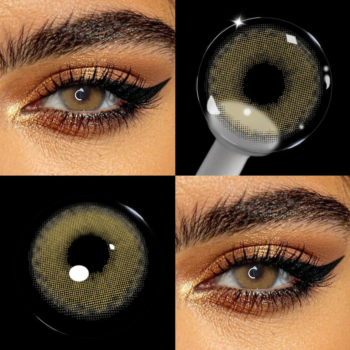 14.2mm Mirage Blue Small Pupil Colored Contact Lenses Half Yearly Natural Soft Lens For Women Daily Makeup Contacts
