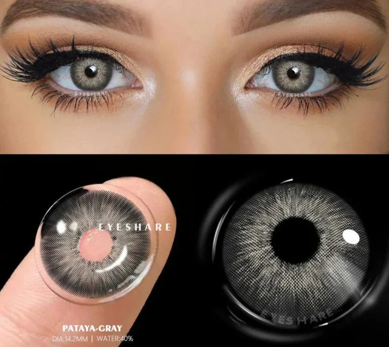 Natural Color Contact Lenses For Eyes 1Pair Multicolor Lens Soft Yearly Blue Eye Contact Beautiful Pupils Beauty Makeup