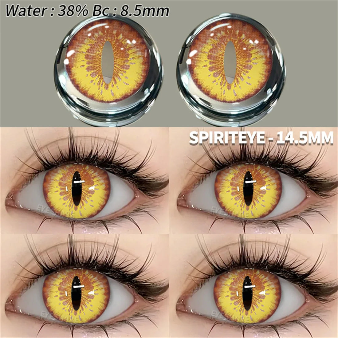 Colored Contact Lenses 2pcs Colorful Contact Lenses Anime Cosplay Contact Eye Lenses Halloween Beauty Makeup Color Lens