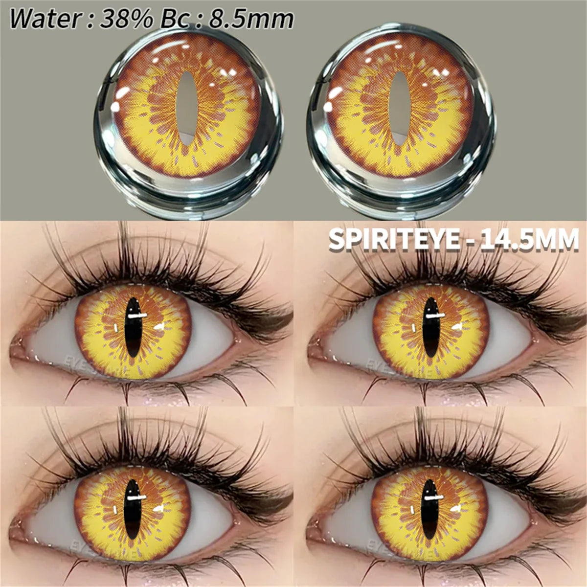 2pcs Cosplay Colored Contact Lenses Crazy White Contact Lenses Anime Black Eye Lenses Halloween Beauty Makeup Lens