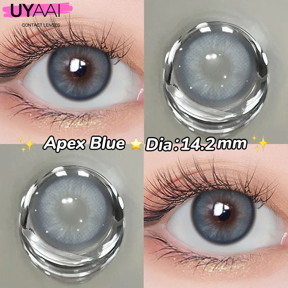 1 Pair Cleopatra Pupils Lens Yearly  For Eyes Blue Green Contact LensNatural Len Colorcon High Quality Lense