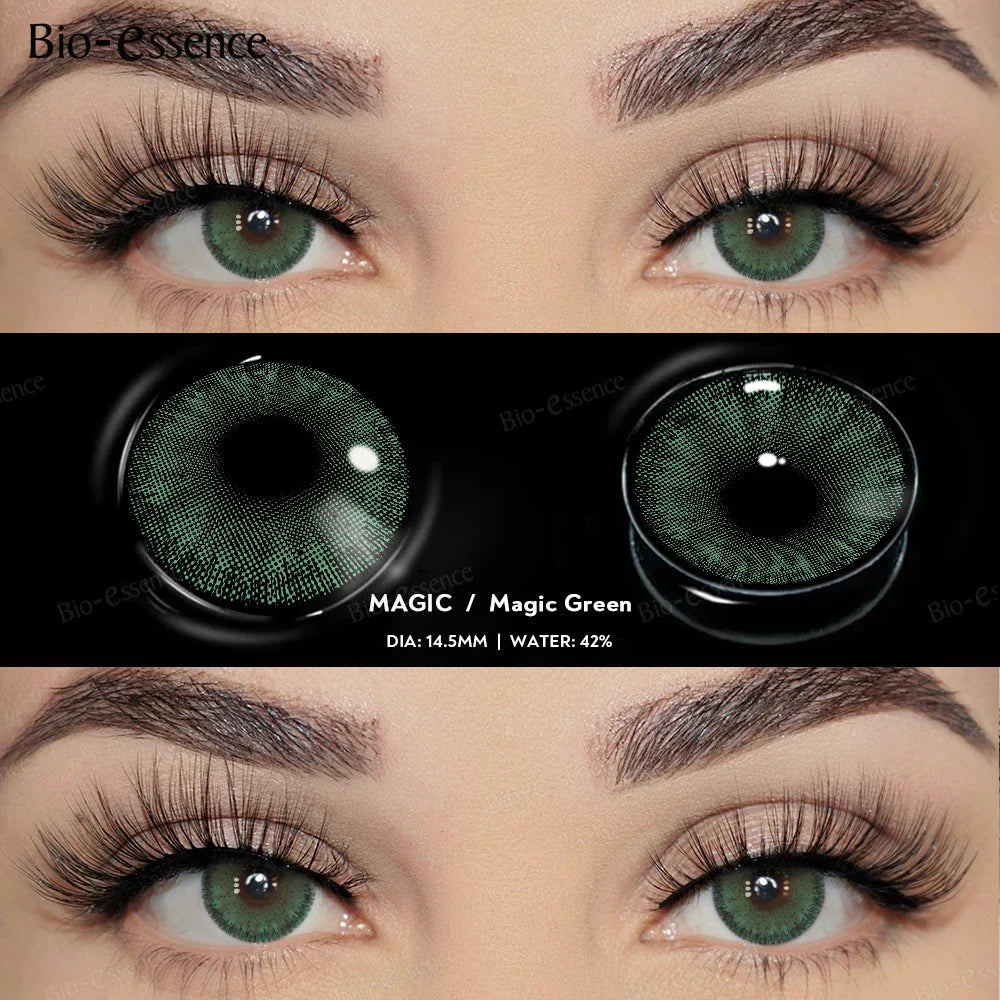 1 Pair Colored Contact Lenses for Eyes Brown Eye Lens Gray Contact Blue Lenses Natural Eye Contact Fashion Lenses