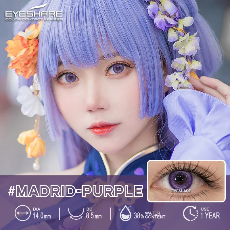 1 Pair Cosplay Contact Lenses for Eyes Halloween Lenses Anime Lenses Anime Accessories Lenses Role playing contact lenses