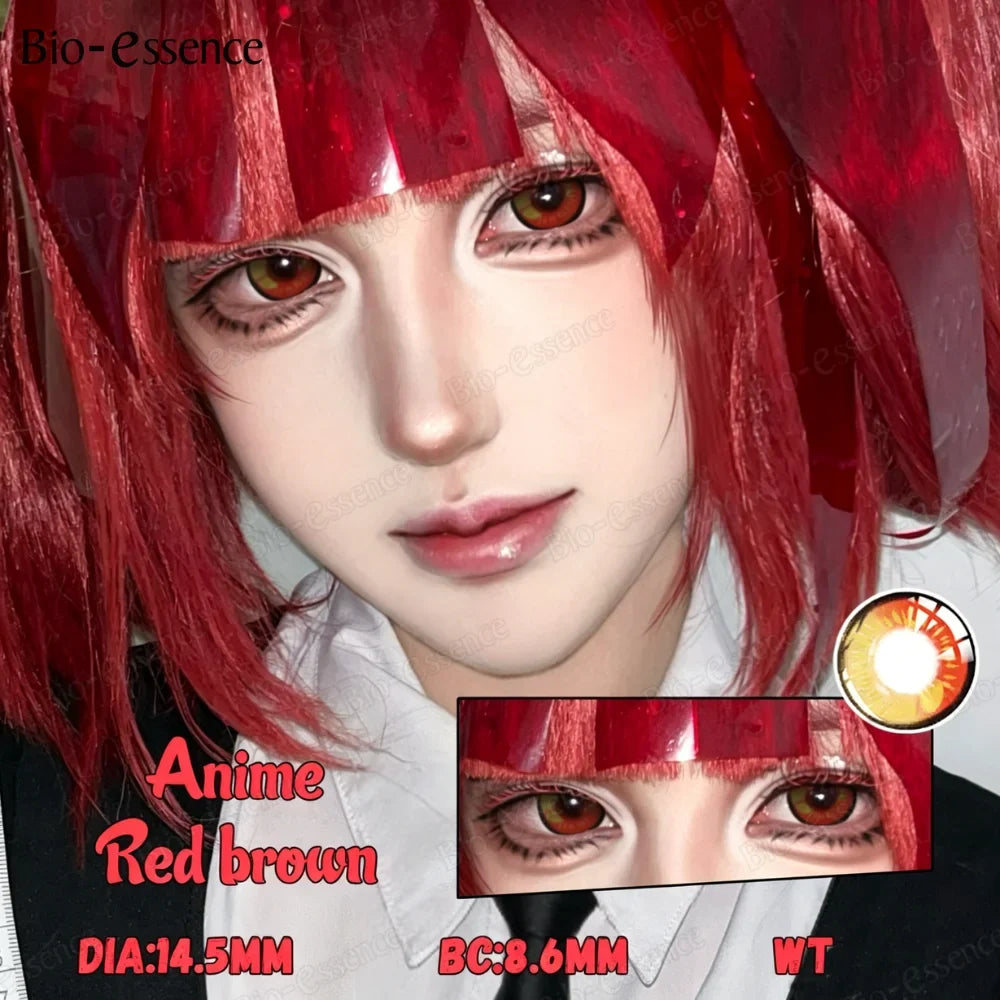 Anime Cosplay Contact Lenses Purple Lenses Halloween White Lenses Dragon Eye Cosplay Lenses Colored Pupils for Party