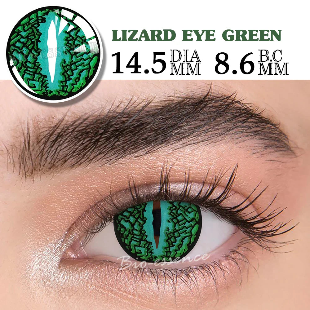1 Pair Cosplay Contact Lenses for Eyes Halloween Cat Eye Contacts Anime Accessories Snake Eye Lenses Lizard Lenses