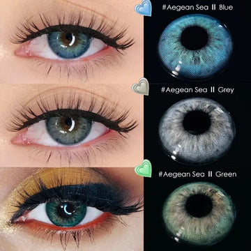 Eyes Color Contacts Colored Contact Lenses Lens Small Pupil Cosmetics Beauty Brown 14.2mm 2Pcs 6 Months Half Year