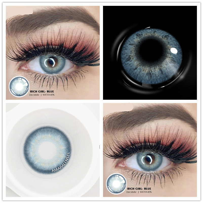 1 Pair Color Contact Lenses for Eyes Natural Brown Lenses Beauty Fashion Monet lense Blue Lenses Green Eye Contact