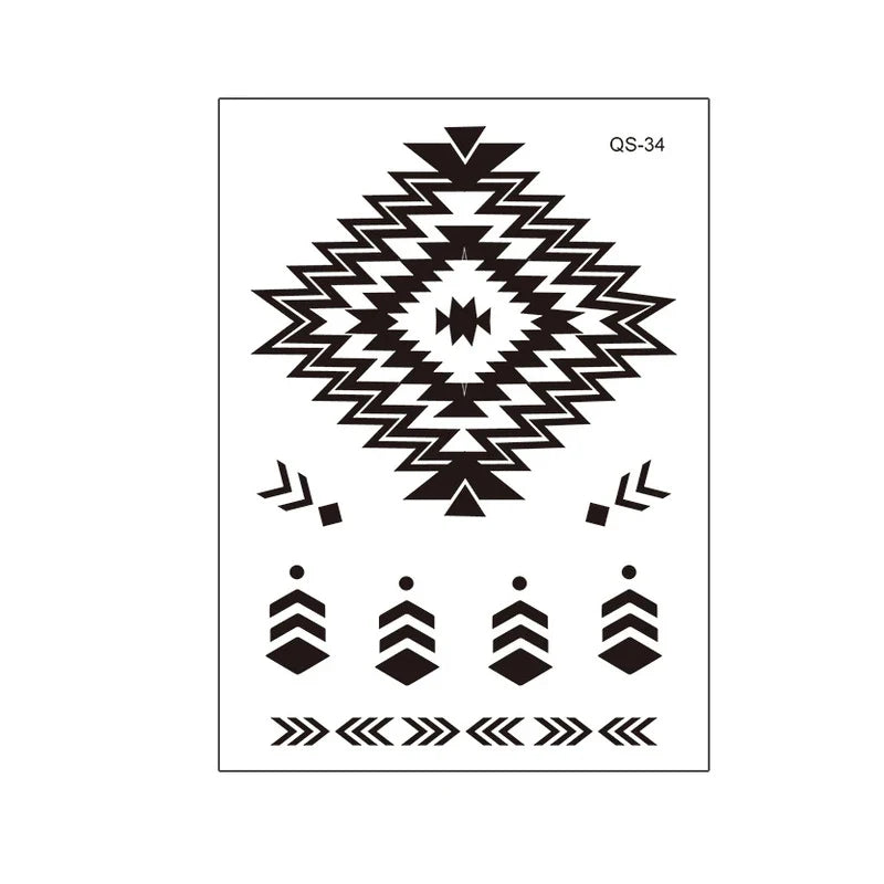 1pcs Hand Flower Rose Fake Tattoo Stickers Waterproof Temporary Tatto Body Art for Girl Women Men