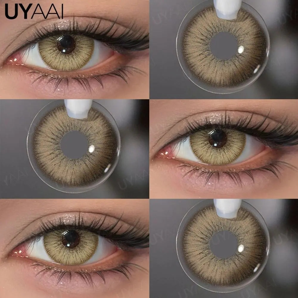 Color Contact Lenses Beauty Blue Lens Makeup Big Eyes Black Gray Contacts Lenses Green Pupils Natual Brown Pupils Cosmetic
