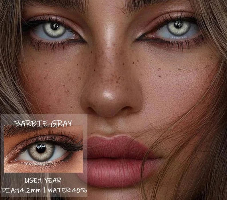 1Pair Color Contact Lenses for Eyes Blue Eye Lenses Natural Gray Pupils for Eyes Green Lenses Yearly Use Eye Contacts