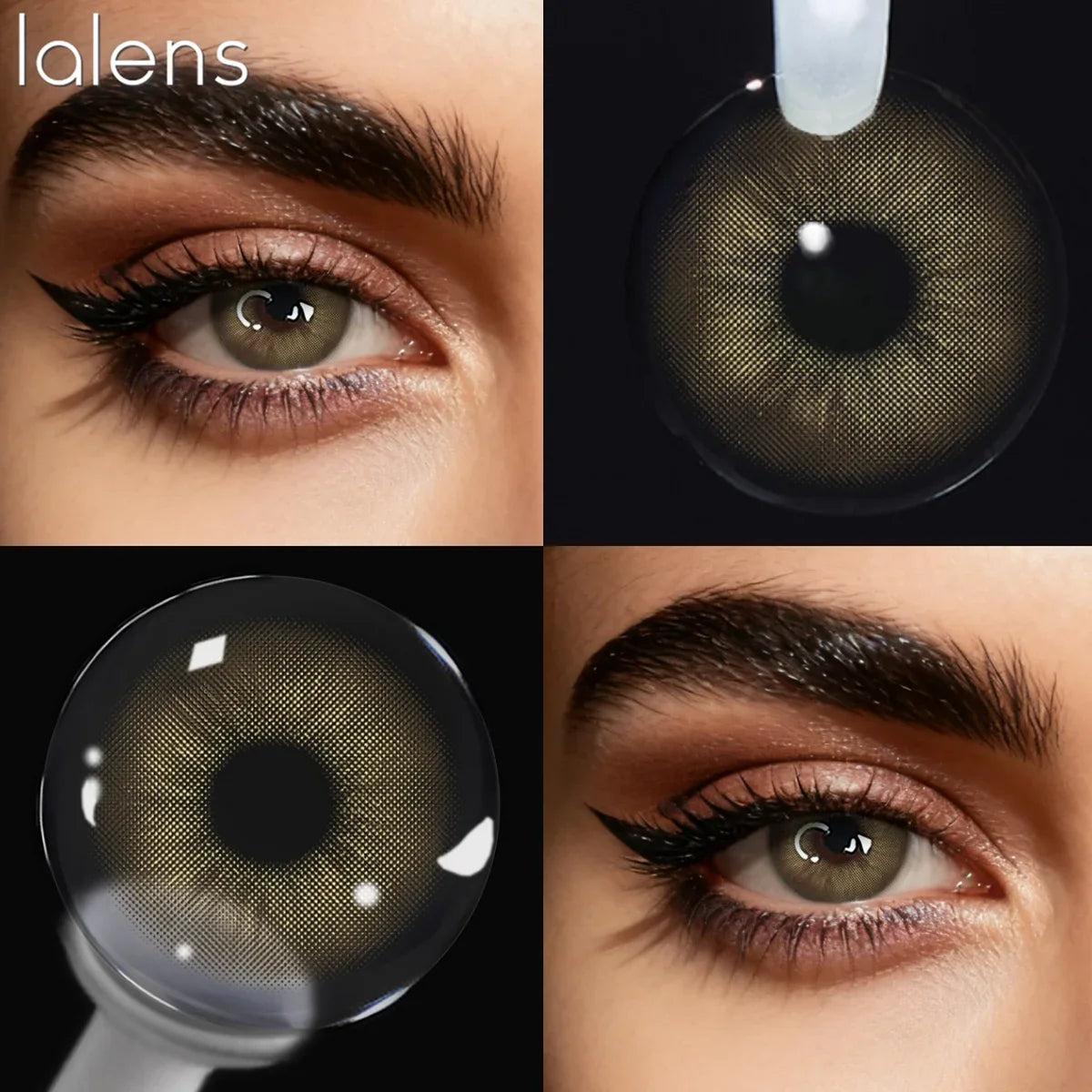 Rome Times Grey 14.2mm Small Pupil Natural Colored Contact Lenses Yearly Disposable Fashion Eye Contacts for Daily Makeup