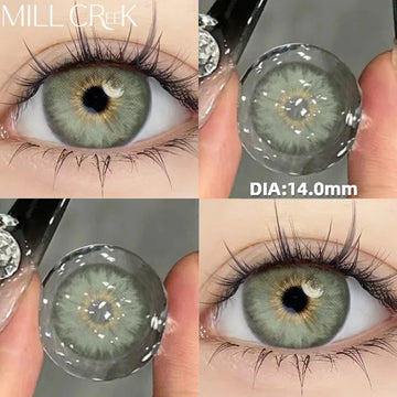 2PCS Color Contact Lenses for Eyes with diopters Myopia Green Blue Pupils Lenses Beauty Cosmetics Multicontact Lenses