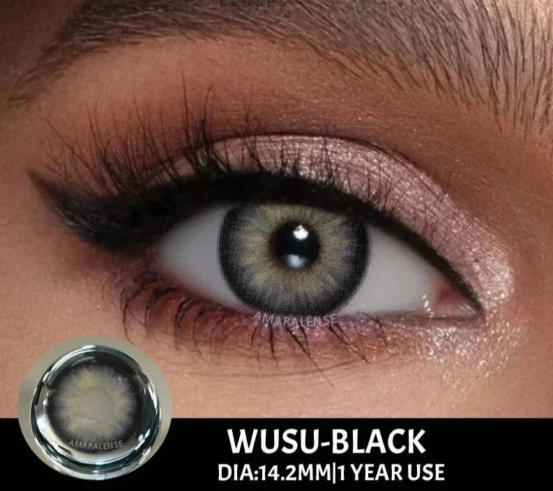 2pcs/pair New Colored Contact Lenses Fashion Green Eyes Lenses Natural Brown Eye Lenses Gray Contact Lens