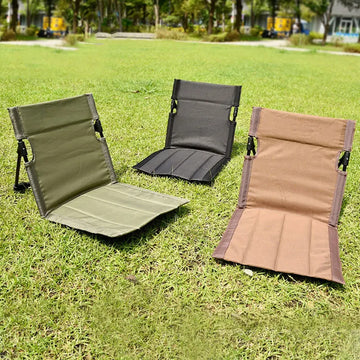 Ultra-Light Folding Camping Chair with Backrest,Outdoors Relaxing Floor Seat for SwimmingPool Beach Lawn Picnic Road Trips