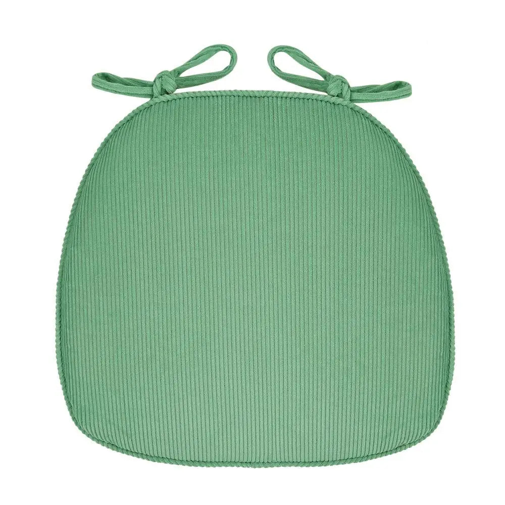 Simple Chair Cushion With Straps Horse Shape Dining Chair Seat Thickened Breathable Cushion Student Horseshoe-shaped Chair Pads