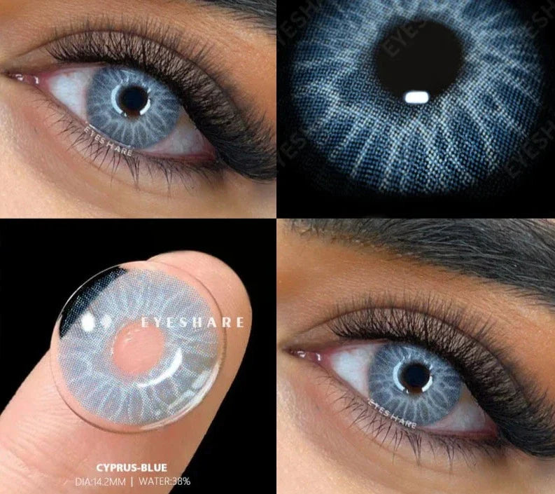 1pair New Colored Contact Lenses for Eyes Green Eye Lenses Blue Lenses Gray Pupis Lens Brown Contacts Yearly Eye Lens