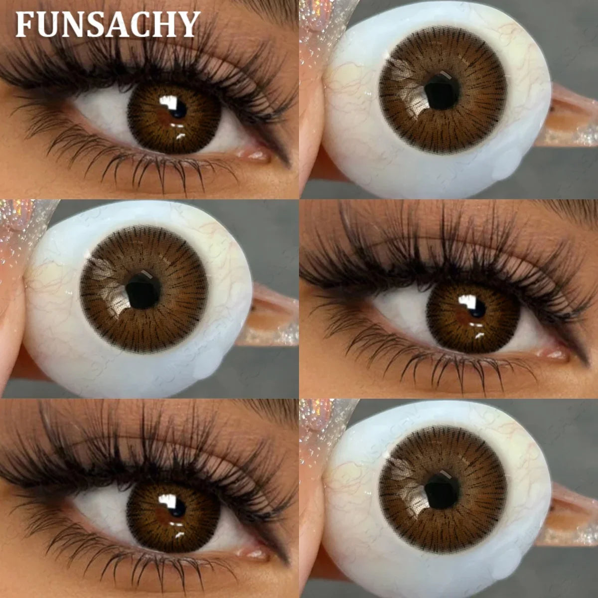 1 Pair Natural Color Contact Lenses for Eyes Brown Lenses Colorcon Korean Lens Yearly Beautiful Grey Eyes Big Black Len