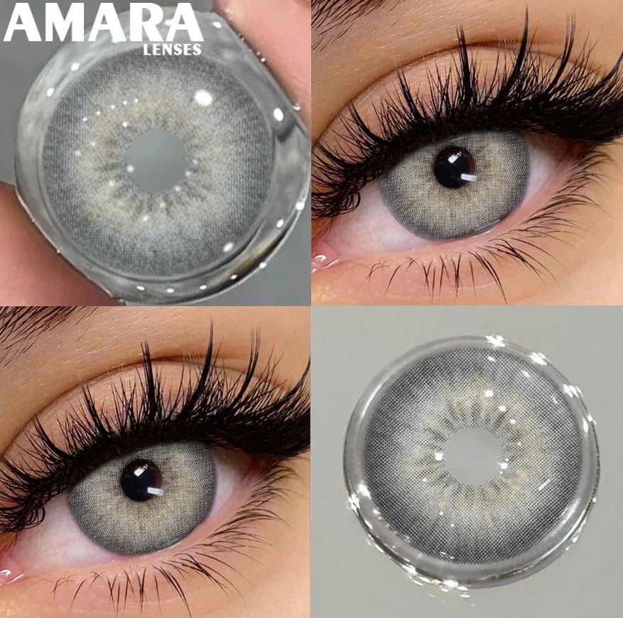 1 Pair Black Color Contact Lenses for Eyes 14.5mm Fashion Contact Lenses Brown Natural Contact Lenses Gray Soft Lens