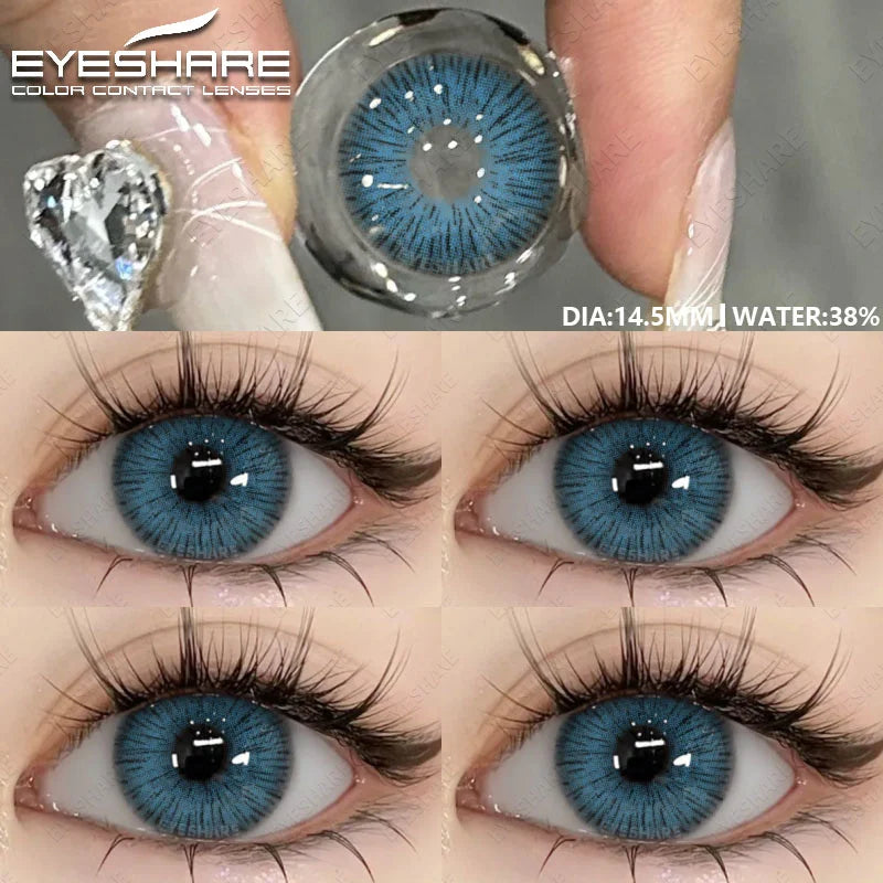 Colored Pupils for Eyes Gray Natural Look Eye Contacts 1Pair Brown Fashion Lenses Beauty Green Lens Blue Eye Contacts