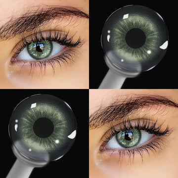 14.2mm Half-Year Disposable Brown Colored Contact Lenses Viral Makeup Beauty Lens for Daily Party Dating Cosmetic