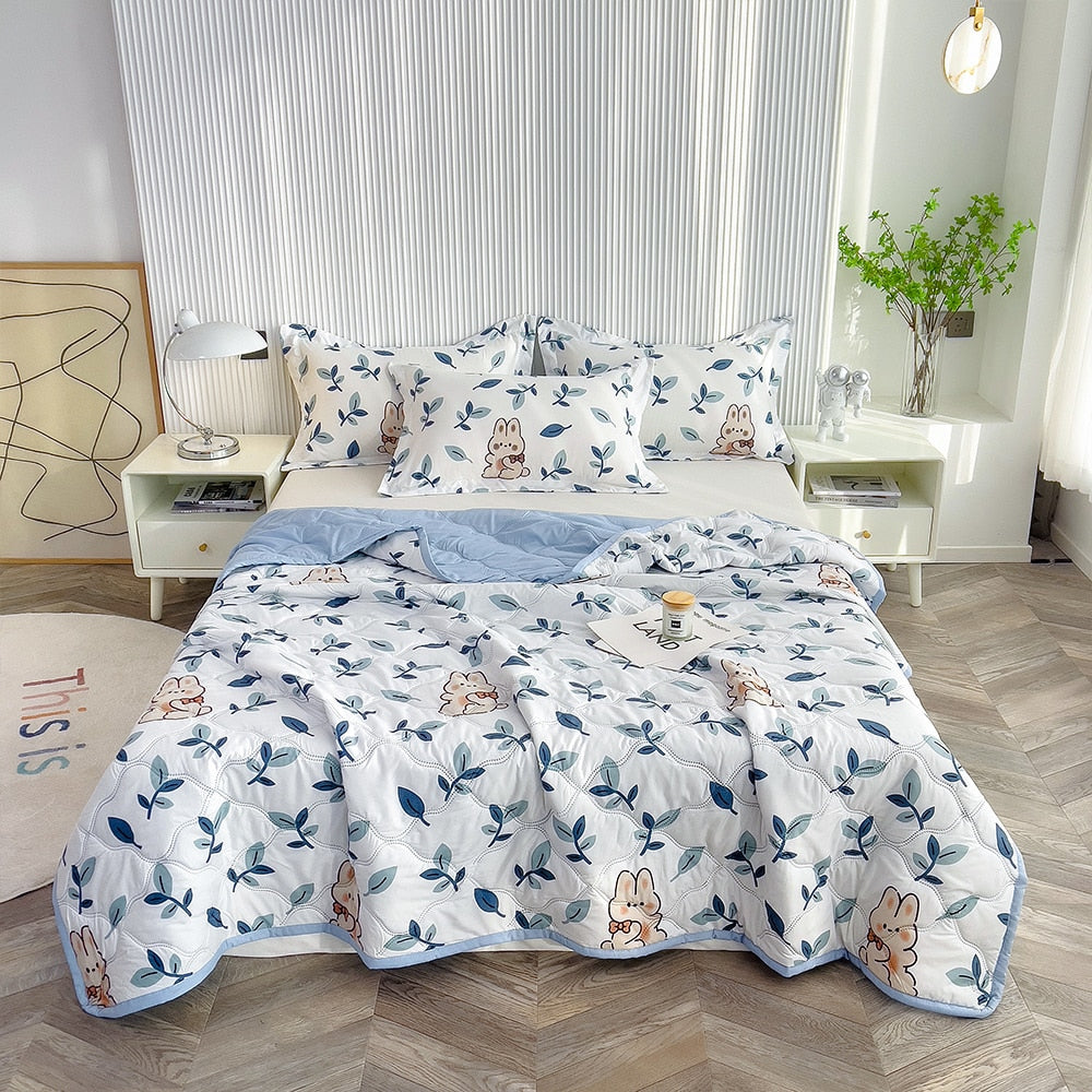 Summer Ice Quilt bedspreads comforter plaid blanket on the bed Quilt cover Duvets for 135 90 for single double bed