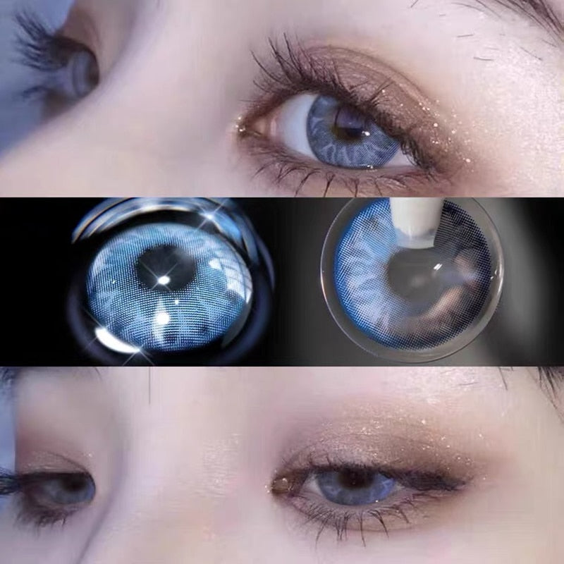 Eye Contact Lenses 2pcs/pair DIAMOND Color Contact Lens Eye Color Cosmetic Color Contact Lens Beauty Eye Makeup