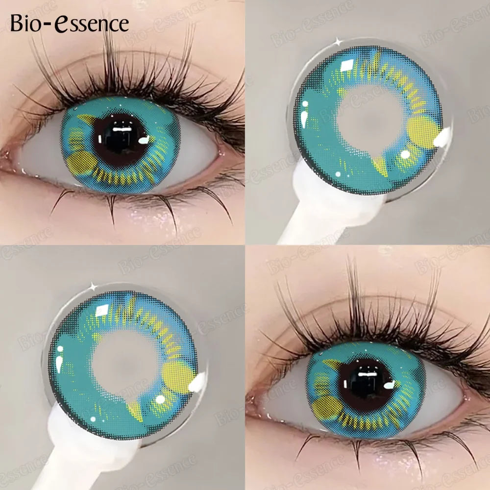 Anime Cosplay Contact Lenses Purple Lenses Halloween White Lenses Dragon Eye Cosplay Lenses Colored Pupils for Party