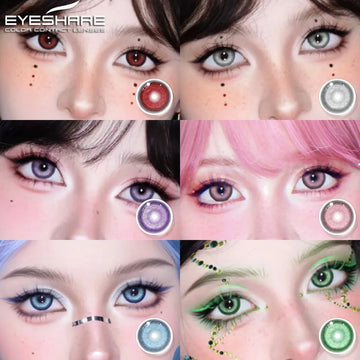 Contact Lenses 14.5mm 1Pair for Anime accessories for eyes Cosplay Color contact Lenses Halloween Eye Contacts yearly use