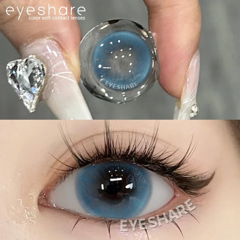 Natural Grey Color Contact Lenses for 1-Year Wear Small Pupil Brown Korean Style Lens for Eyes Beauty Makeup