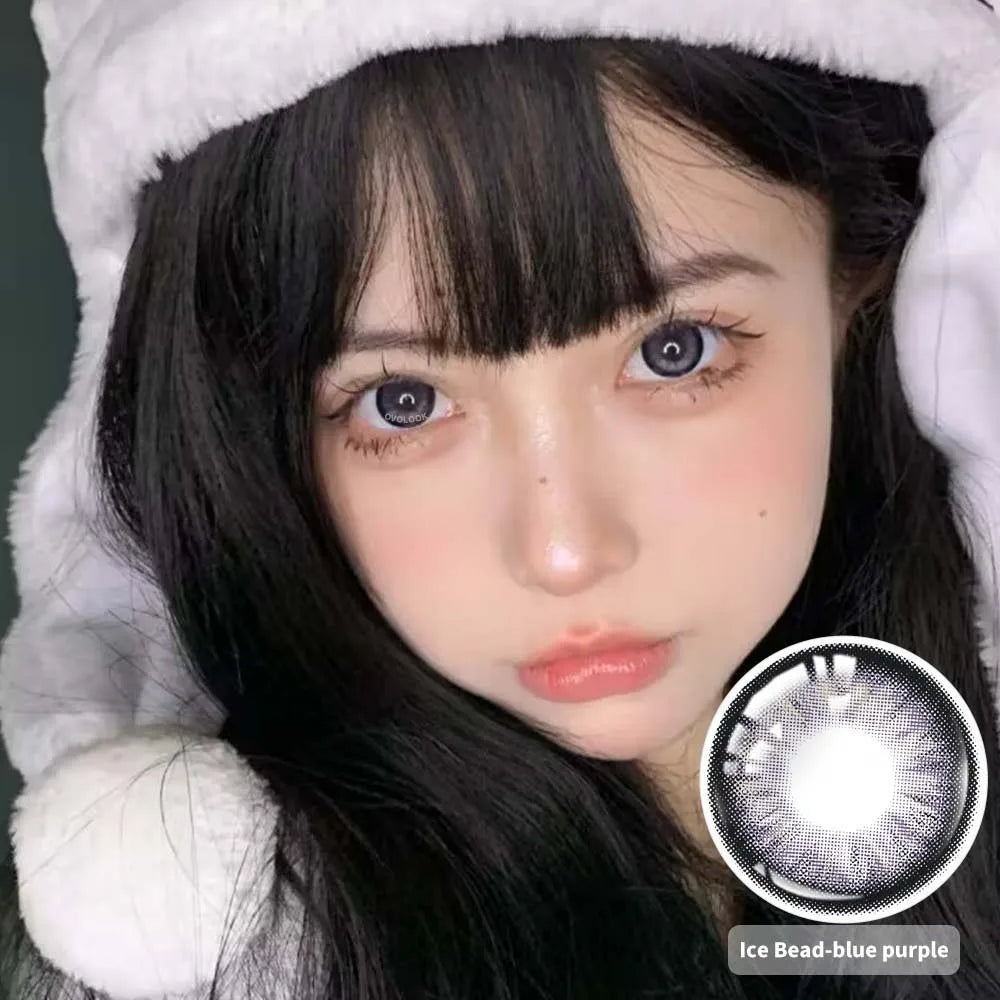 1 Pair Beauty 10 Colors Contact Lenses for Eyes Natural Pupil Color Lens Eyes for Myopia Free Shipping Half A Year Use