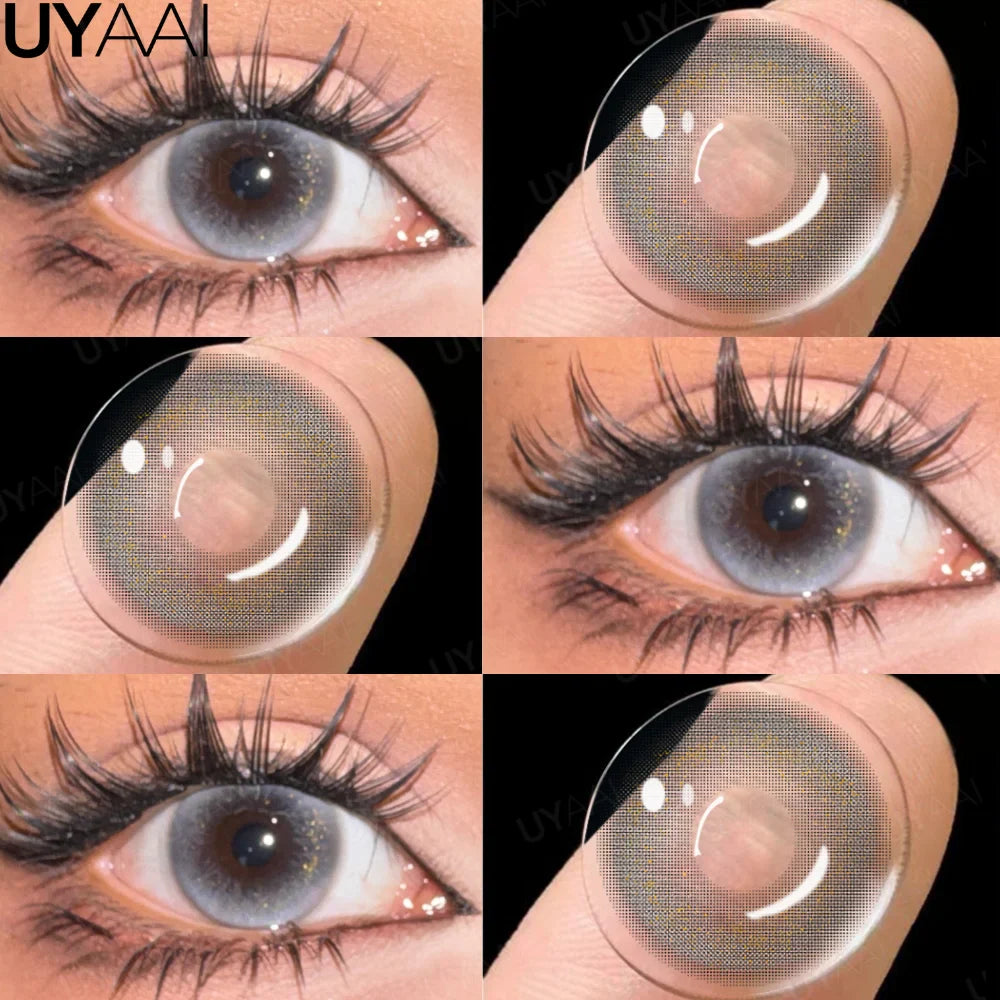Colored Contact Makeup Natural Brown Eye Lenses Lovesick Series Cosmetics Gray Lenses Woman Makeup Green Beauty Contacts