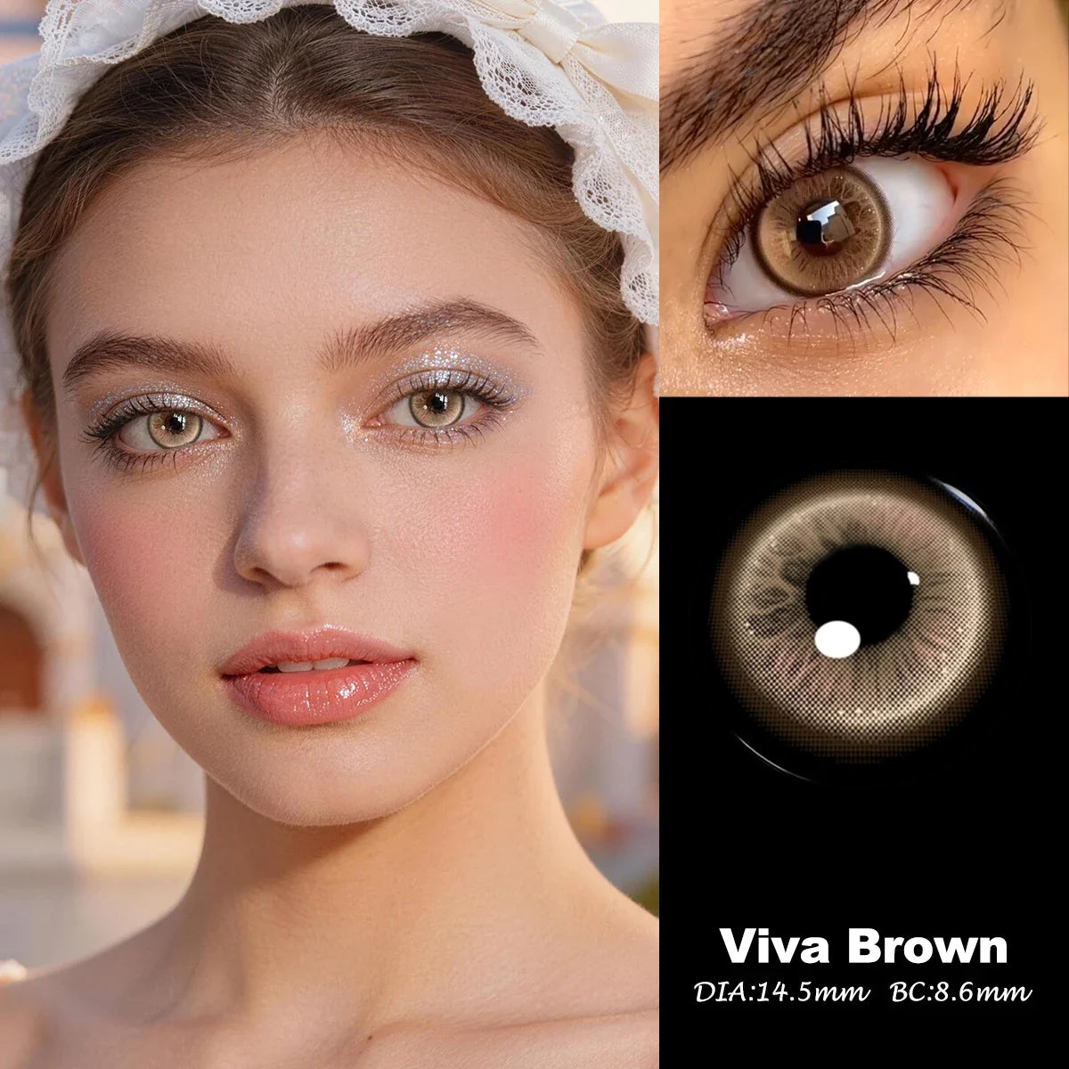 14.5mm Enlarging Effect 6 Months Colored Contact Lenses Fashion Soft Lens For Daily Makeup Eye Contacts