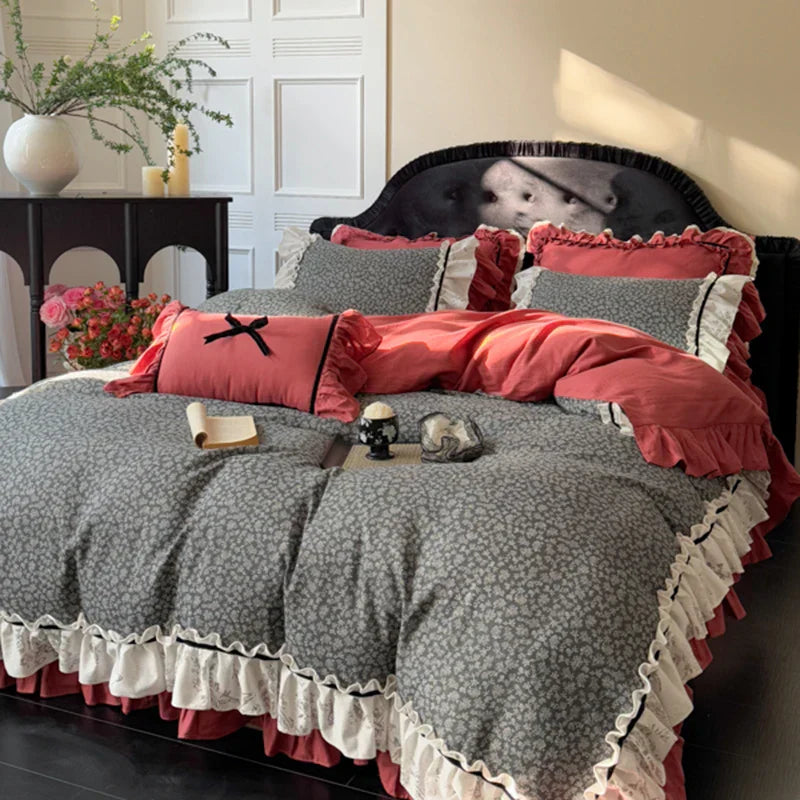 100% Cotton Double-Layer Gauze 4-Piece Bedding Set
