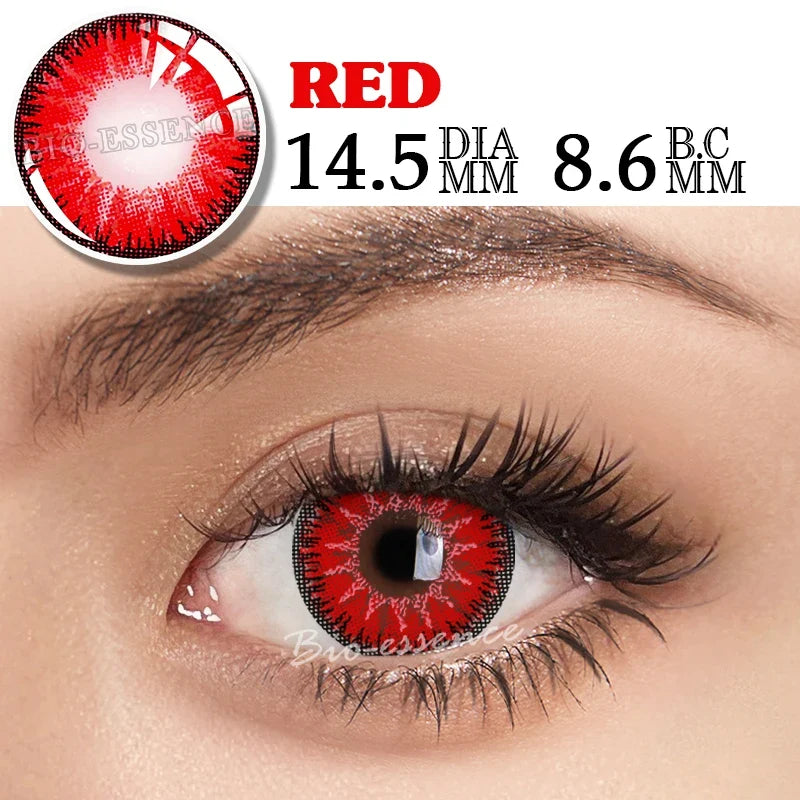 1 Pair Sharingan Contact Lenses for Eyes Cosplay Lenses Anime Lense Uchiha Sasuke Kakashi Lenses Anime Accessories