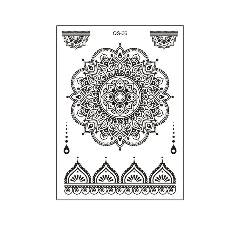 1pcs Hand Flower Rose Fake Tattoo Stickers Waterproof Temporary Tatto Body Art for Girl Women Men