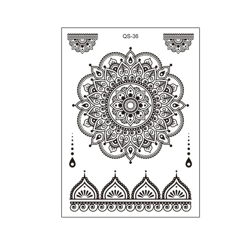 1pcs Hand Flower Rose Fake Tattoo Stickers Waterproof Temporary Tatto Body Art for Girl Women Men