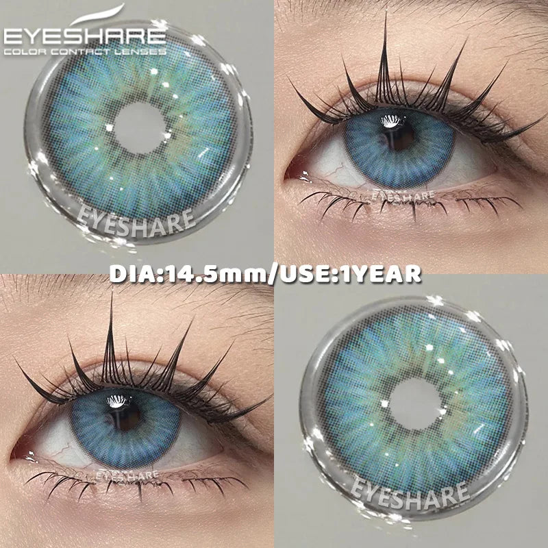 1 Pair Color Contact Lenses for Eyes Color Pupils Natural Brown Lenses Beautiful Pupils Cosmetic Gray Eye Lenses Yearly