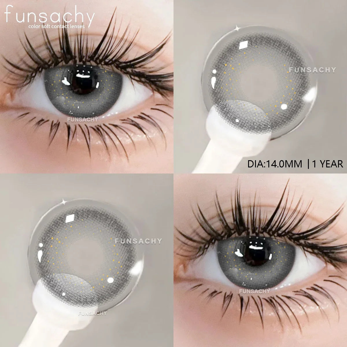 1 pair Colorcon Contact Lenses for Eyes Black Lenses Beautiful Cosmetic Pupil Blue Lenses Big Eyes Contacts Lens Yearly