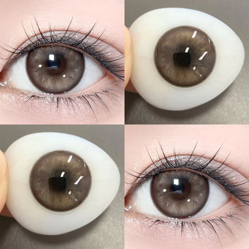 1 Pair New Colorld Contact Lenses Makeup Beauty Pupil Makeup Brown Contacts Natural Grey Contact Lens Hot Sale Lenses