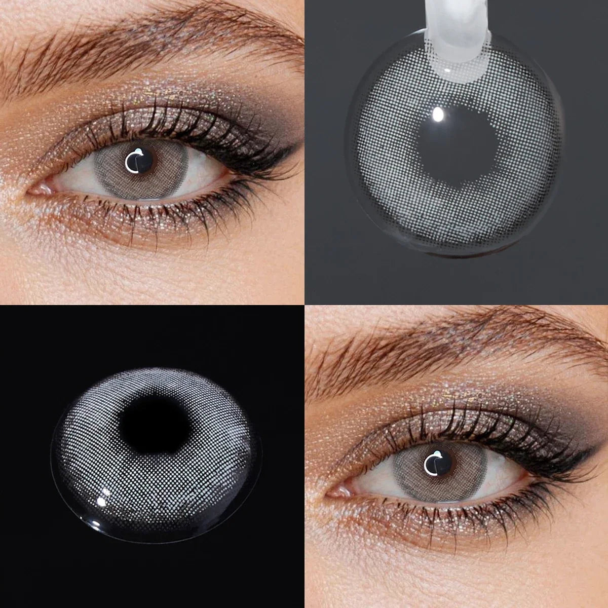 14.2mm Mirage Blue Small Pupil Colored Contact Lenses Half Yearly Natural Soft Lens For Women Daily Makeup Contacts