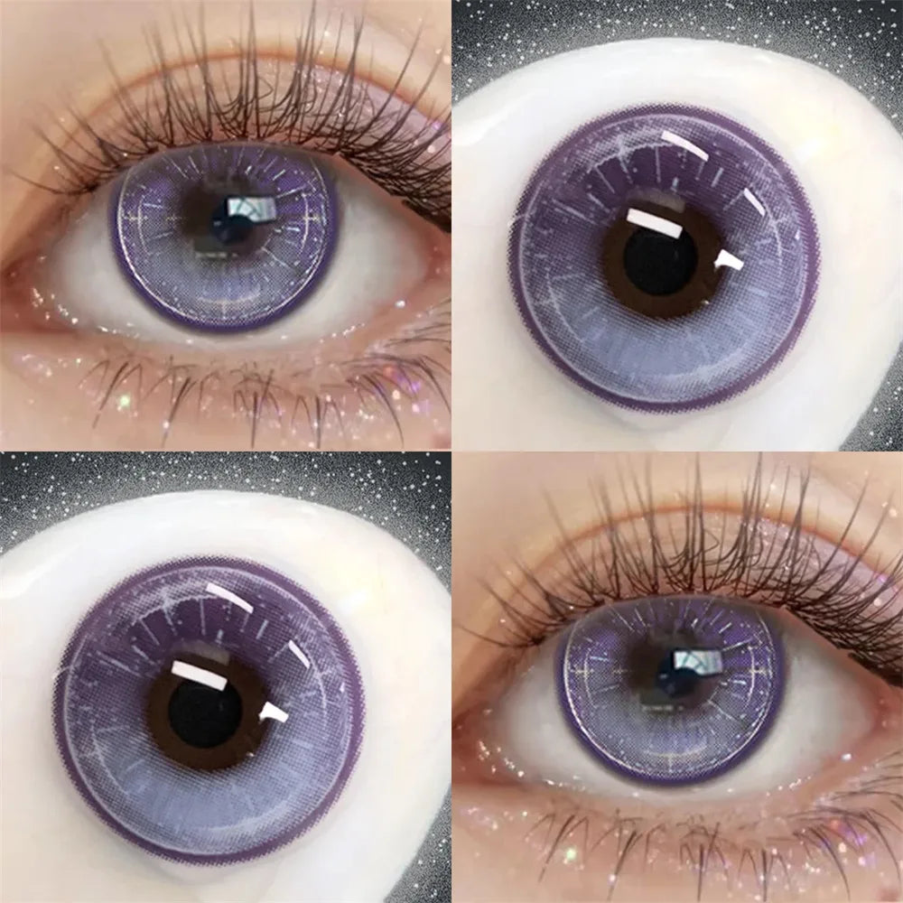 Eyes Color Contacts Colored Contact Lenses Lens Pupils Degree Prescription Beauty Green 2Pcs 6 Months Half Year