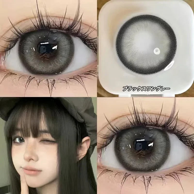 1 Pair New Natural Contact Lenses for Eyes Soft Brown Lenses Myopia Degree -0.00to-8.00 Beauty Pupil Makeup Free Shipping