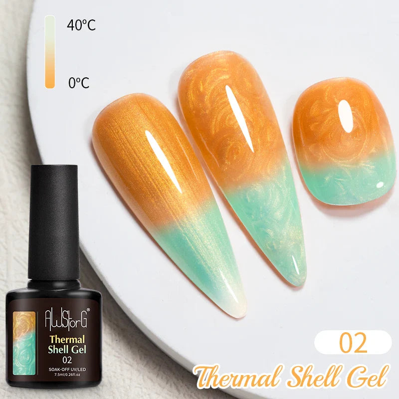 7.5ml Golden Gradient Cat Eye Nail Polish Gel Phototherapeutic Gel Soak Off Nail Magnetic Gel Polish Nail Art DlY