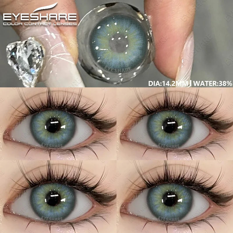 Colored Pupils for Eyes Gray Natural Look Eye Contacts 1Pair Brown Fashion Lenses Beauty Green Lens Blue Eye Contacts