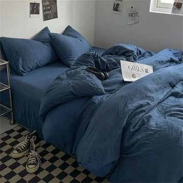 Simple Cotton Four Piece Bedding Set